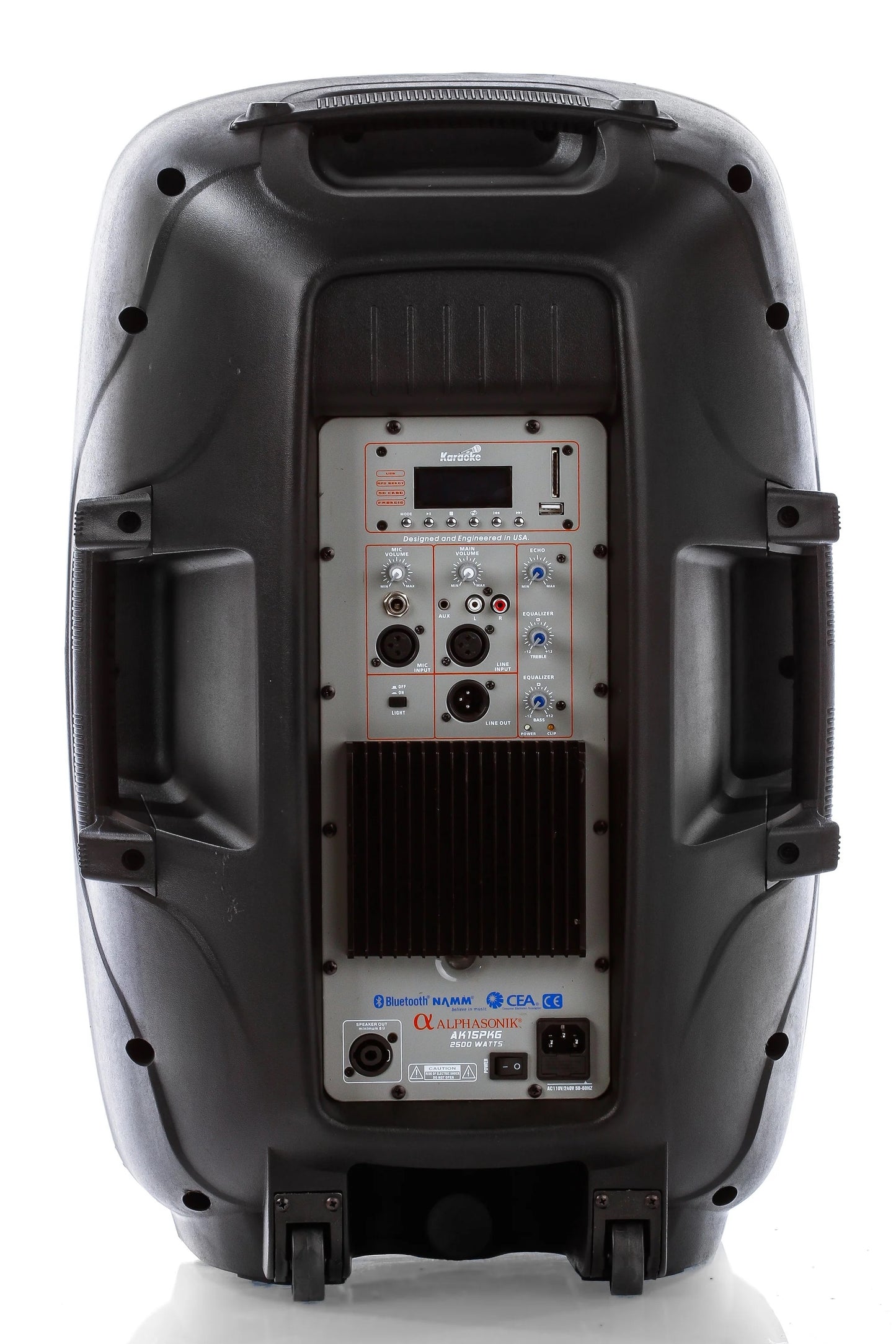 Alphasonik All-in-one 15" Powered 2500W PRO DJ Amplified Loud Speakers
