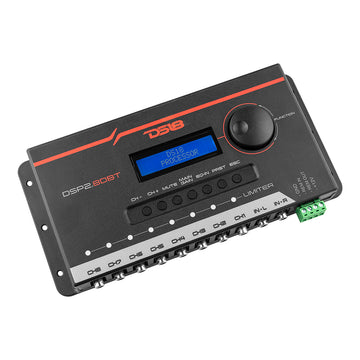 DS18 DSP2.6DBT 2-Channel In and 6-Channel Out Digital Sound Processor with Bluetooth and LCD