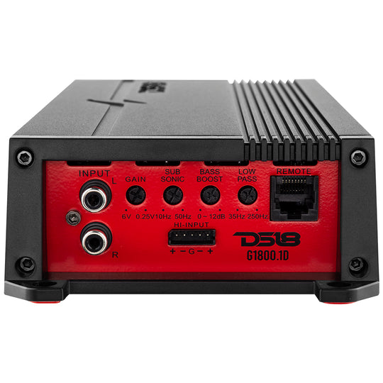 DS18 G1800.1D Monoblock Class D 1-Channel Car Audio Amplifier 1800 Watts