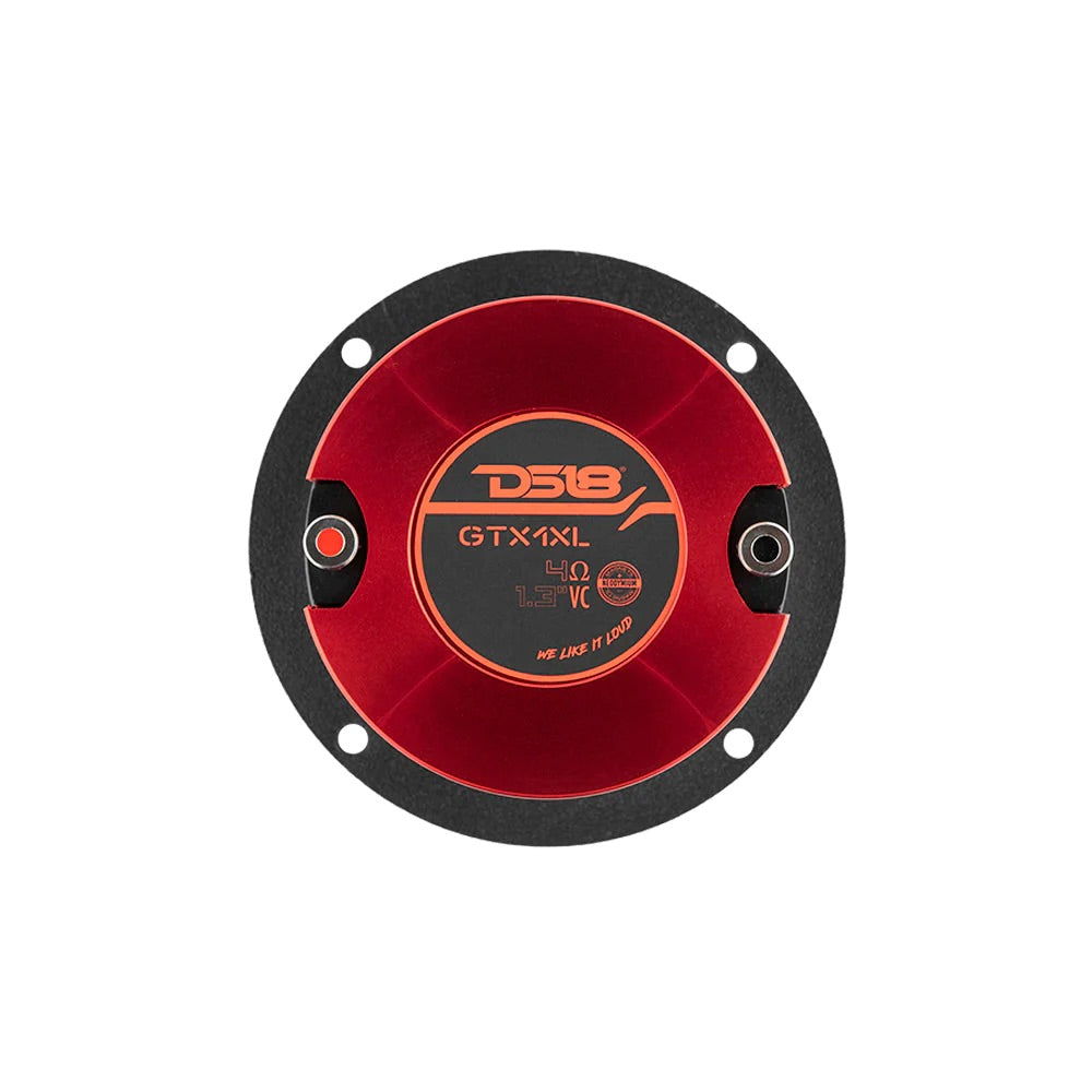 DS18 GTX1XL 3.75" Die Cast Compression Neodymium Super Bullet Tweeter 320 Watts 1.3" Titanium 4-Ohm Vc
