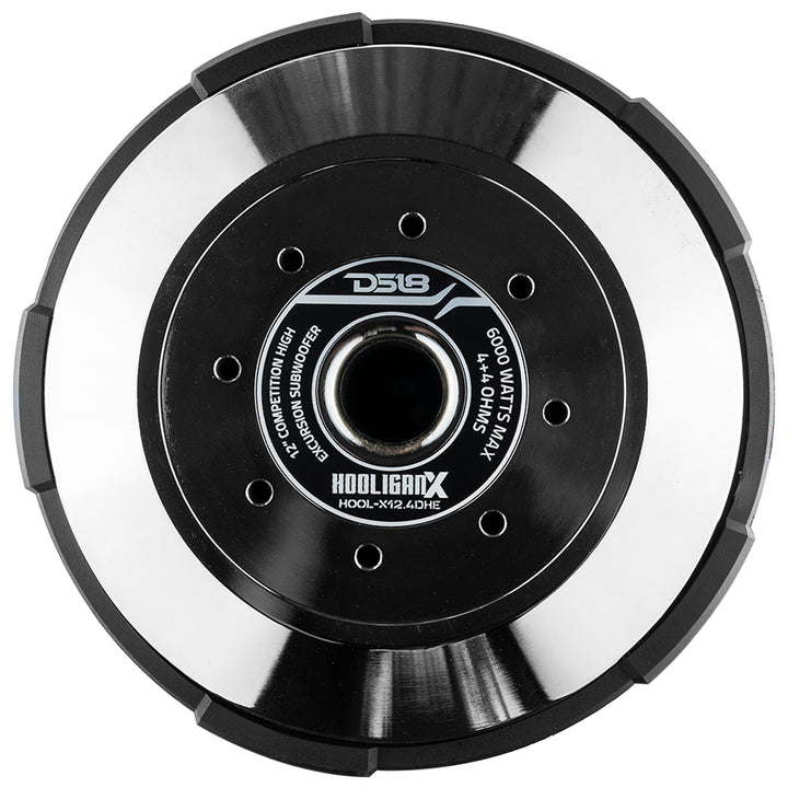 DS18 HOOL-X12.4DHE HOOLIGAN 12" High Excursion Car Subwoofer 4000 Watts Rms 4" Dvc 4-Ohm