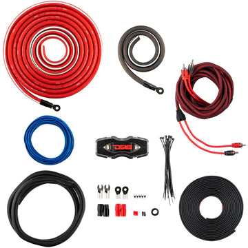 DS18 OFCKIT0 0-GA OFC Ultra Flex 100% Cooper Installation Kit For Car Amplifiers