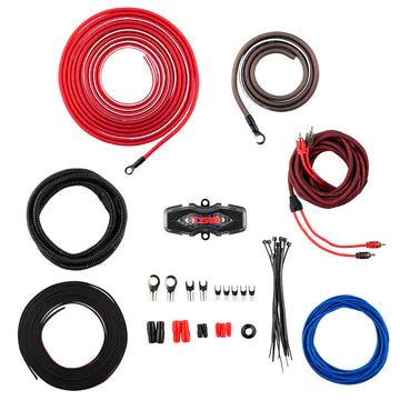 DS18 OFCKIT8 8-GA OFC Ultra Flex 100% Cooper Installation Kit For Car Amplifiers