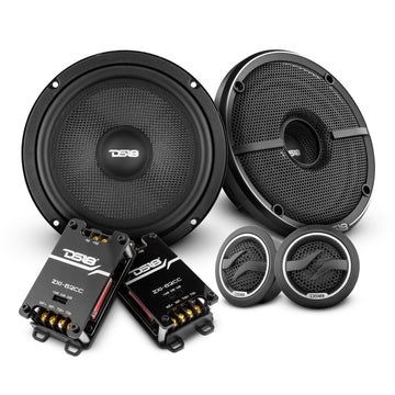 DS18 ZXI-62C Kevlar 6.5" 2-Way Car Component Speaker Set 240 Watts 4-Ohm