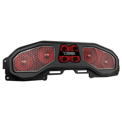 Jeep JL, JT Overhead Sound Bar With Vinyl Finish and Dream LED Lights 4 X 8" and 4 X 3.8" Tweeters (MADE IN USA)