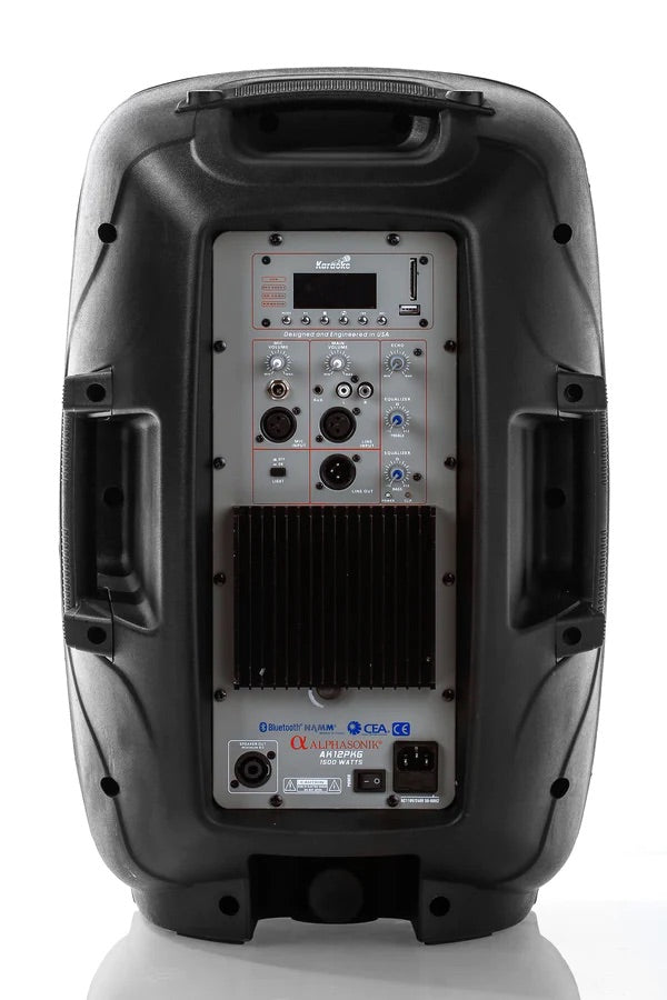 Alphasonik All-in-one 12" Powered 1500W PRO DJ Amplified Loud Speakers