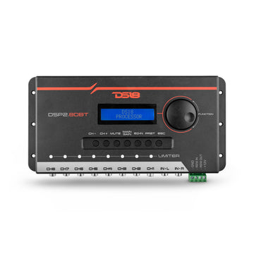 DS18 DSP2.6DBT 2-Channel In and 6-Channel Out Digital Sound Processor with Bluetooth and LCD