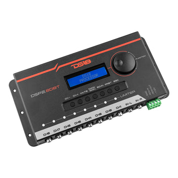 DS18 DSP2.8DBT 2-Channel In and 8-Channel Out Digital Sound Processor with Bluetooth and LCD Screen