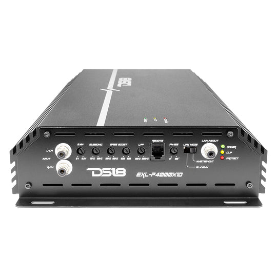 DS18 EXL-P4000X1D – 1 Channel Class D Car Amplifier – RMS Power @ 1 Ohm 4000W x 1CH – Made in Korea