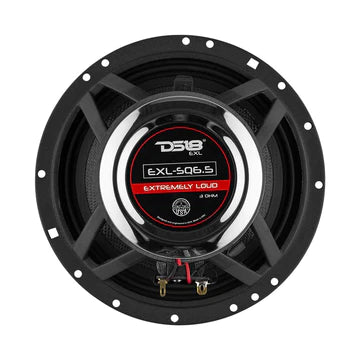 DS18 EXL-SQ6.5 Glass Fiber 6.5" 2-Way Coaxial Car Speaker 400 Watts 3-Ohm