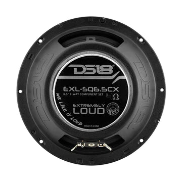 DS18 EXL-SQ6.5CX 6.5" 2-Way Component Car Speaker System 500 Watts 4-Ohm