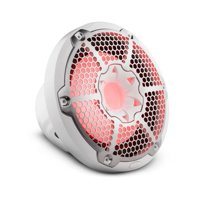 DS18 HYDRO NXL-10SUB/WH 10" Marine Subwoofer with Integrated RGB Lights 600 Watts SVC 4-Ohms White