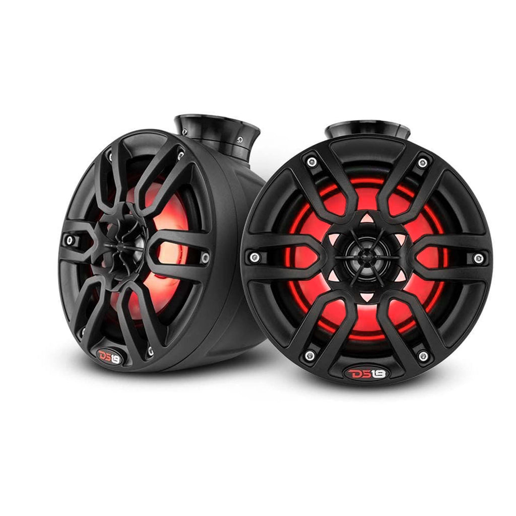 DS18 Hydro NXL-PS6 6.5" Pod 300w Speaker with Integrated RGB LED Lights (Pair)