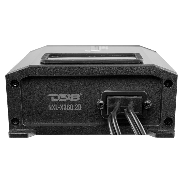 DS18 HYDRO NXL-X360.2D 2 Channel Marine Waterproof Amplifier - Class D Full-Range 180 x 2 Watts @ 4-Ohm 1000 Watts Peak