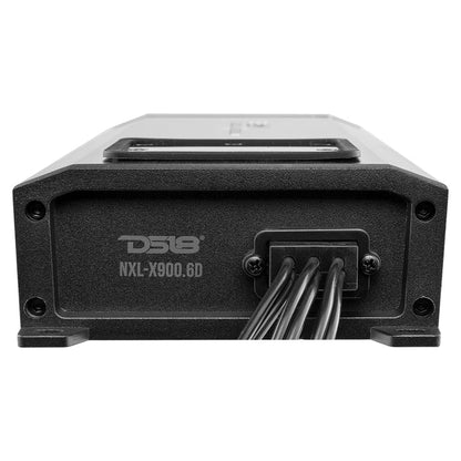 DS18 HYDRO NXL-X900.6D 6-Channel Marine Waterproof Amplifier - Class D Full-Range 150 x 6 RMS @4 Ohms 3000 Watts Peak