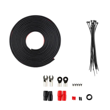 DS18 OFCKIT0 0-GA OFC Ultra Flex 100% Cooper Installation Kit For Car Amplifiers