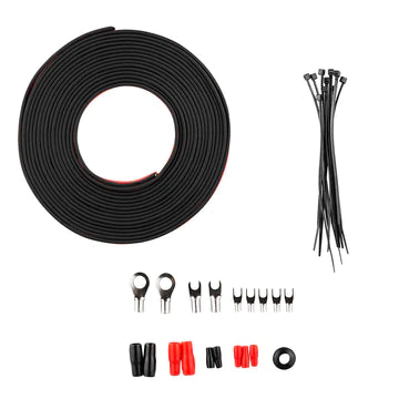 DS18 OFCKIT8 8-GA OFC Ultra Flex 100% Cooper Installation Kit For Car Amplifiers