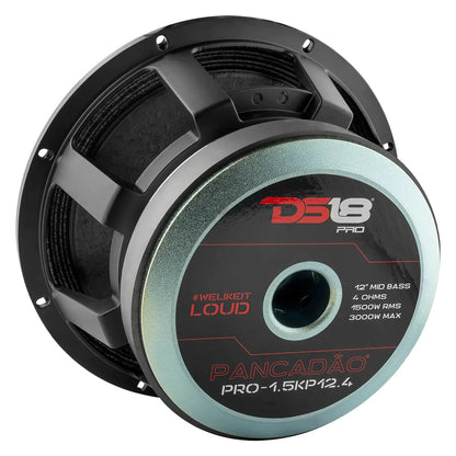 DS18 PRO-1.5KP12.4 PANCADÃO Mid-Bass Loudspeaker 12" 1500 Watts Rms