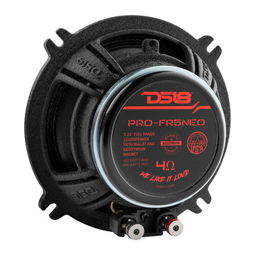 DS18 PRO-FR5NEO 5.25" Neodymium Bullet Full-Range Loudspeaker 400 Watts 4-Ohm With Grill