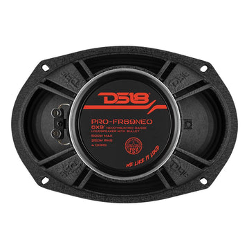 DS18 PRO-FR69NEO 6x9" Neodymium Bullet Full-Range Loudspeaker 500 Watts 4-Ohm With Grill