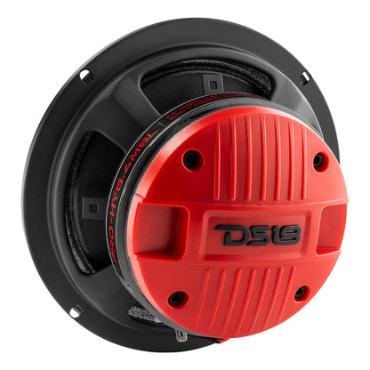 DS18 PRO-HY6.4MSL PRO 6.5" Shallow Hybrid Mid-Range Loudspeaker with Built-in Driver 300 Watts 4-Ohm - Grill Included