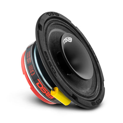 DS18 PRO-HY6MSL PRO 6.5" Shallow Hybrid Mid-Range Loudspeaker with Built-in Driver 300 Watts 8-Ohm - Grill Included