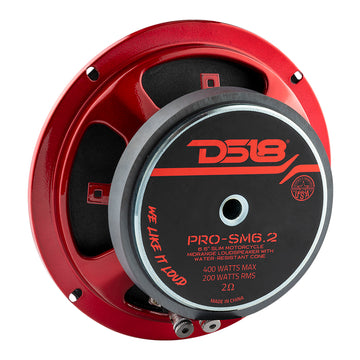DS18 PRO-SM6.2 6.5" Shallow Water Resistant Mid-Range Loudspeaker 500 Watts 2-Ohm