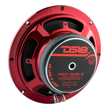 DS18 PRO-SM8.2 8" Shallow Water Resistant Mid-Range Loudspeaker 500 Watts 2-Ohm