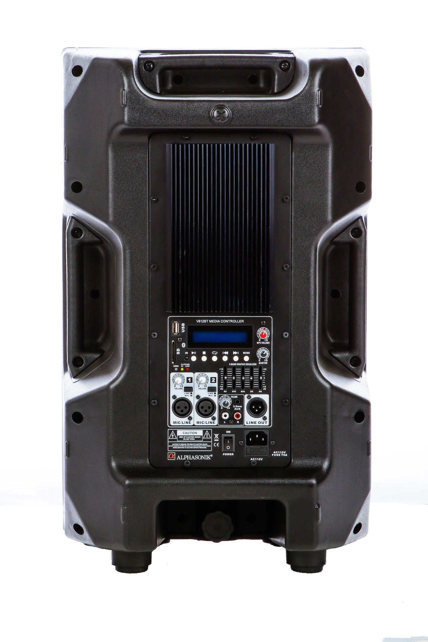 Alphasonik Venum V812BT 12" 800 W Powered Speaker with Bluetooth