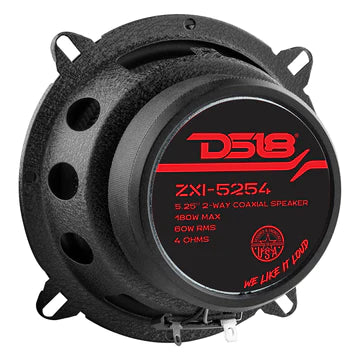 DS18 ZXI-5254 Kevlar 5.25" 2-Way Coaxial Car Speaker 180 Watts 4-Ohm